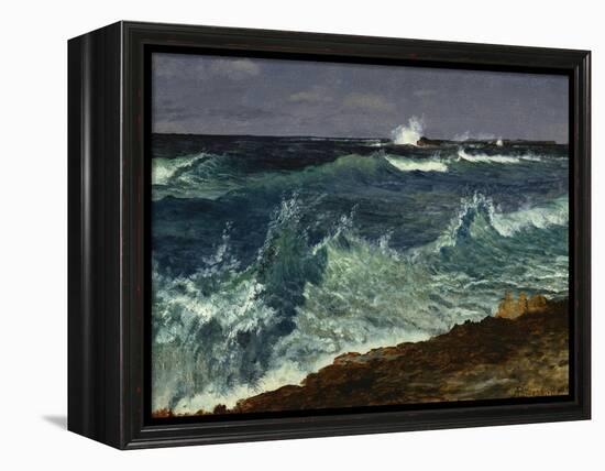 Seascape-Albert Bierstadt-Framed Premier Image Canvas