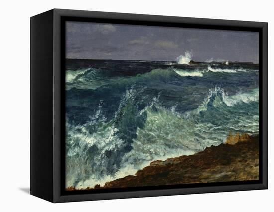 Seascape-Albert Bierstadt-Framed Premier Image Canvas