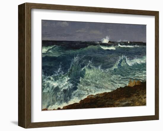 Seascape-Albert Bierstadt-Framed Giclee Print