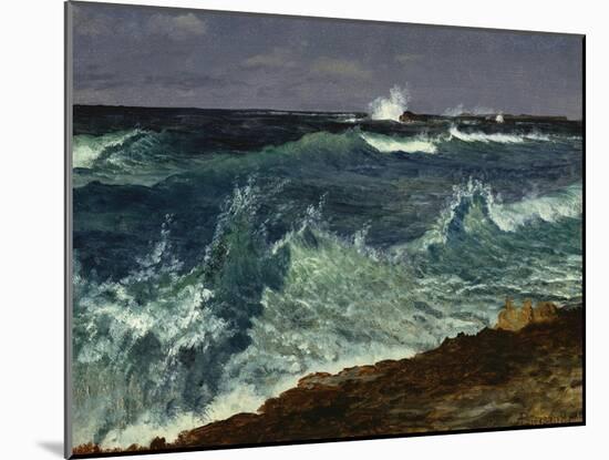 Seascape-Albert Bierstadt-Mounted Giclee Print