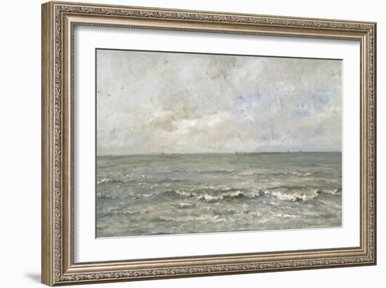 Seascape-Charles Francois Daubigny-Framed Art Print