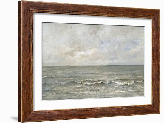 Seascape-Charles Francois Daubigny-Framed Art Print