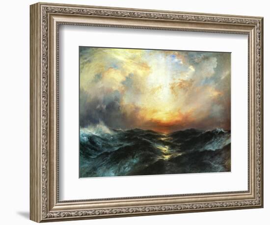 Seascape-Thomas Moran-Framed Art Print