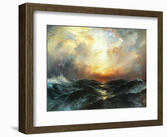 Seascape-Thomas Moran-Framed Art Print