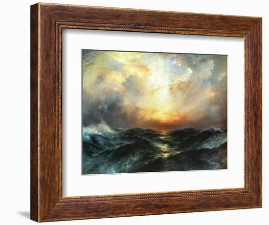 Seascape-Thomas Moran-Framed Art Print