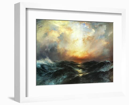 Seascape-Thomas Moran-Framed Art Print