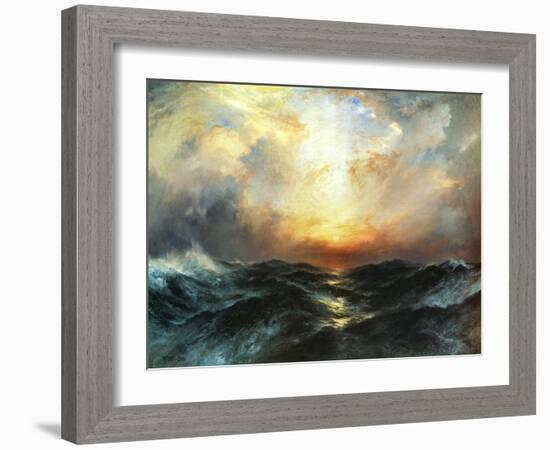 Seascape-Thomas Moran-Framed Art Print