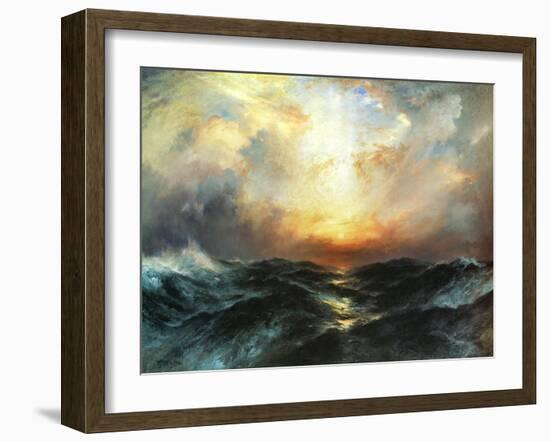 Seascape-Thomas Moran-Framed Art Print