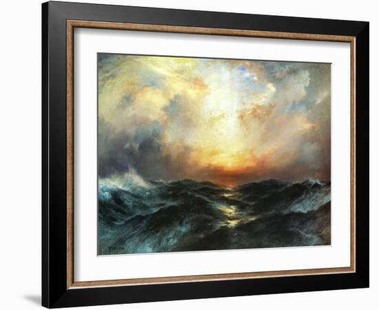 Seascape-Thomas Moran-Framed Art Print