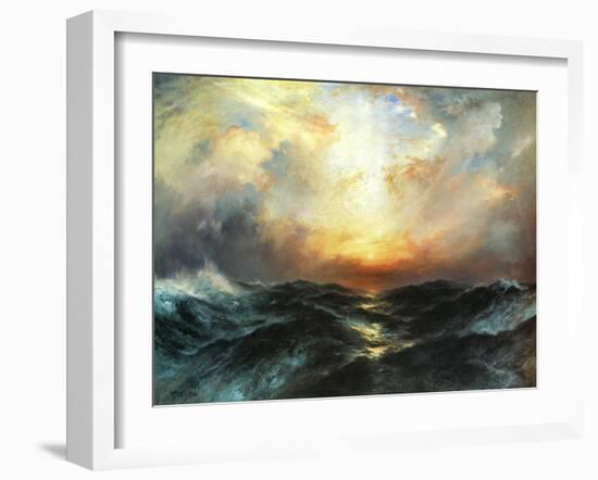 Seascape-Thomas Moran-Framed Art Print