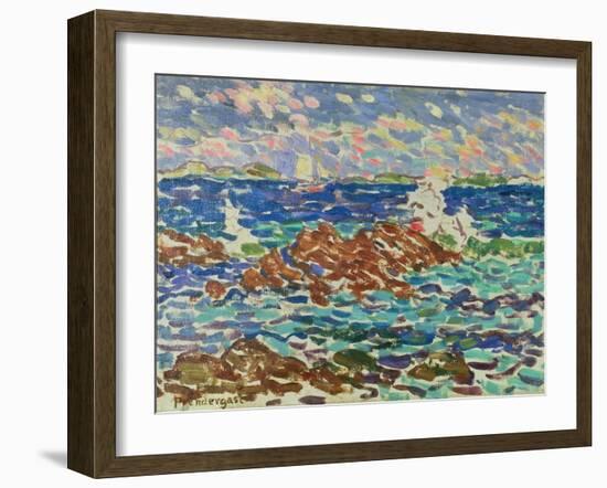 Seascape-Maurice Brazil Prendergast-Framed Giclee Print