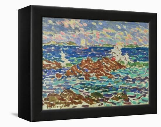 Seascape-Maurice Brazil Prendergast-Framed Premier Image Canvas