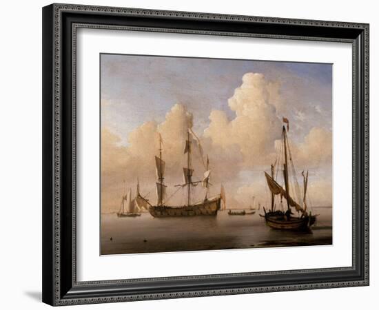 Seascape-Willem Van De Velde The Younger-Framed Giclee Print