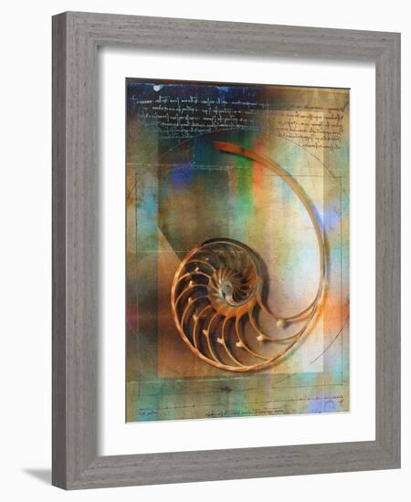 Seashell and Handwriting-Colin Anderson-Framed Photographic Print