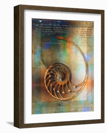 Seashell and Handwriting-Colin Anderson-Framed Photographic Print