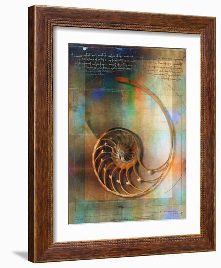 Seashell and Handwriting-Colin Anderson-Framed Photographic Print