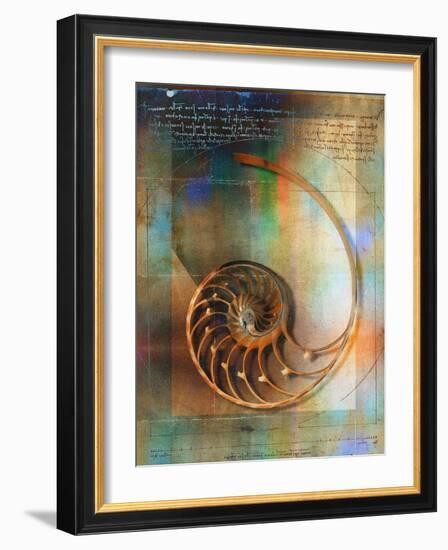 Seashell and Handwriting-Colin Anderson-Framed Photographic Print