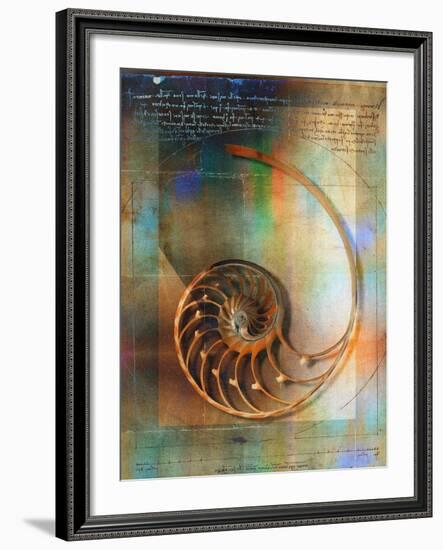 Seashell and Handwriting-Colin Anderson-Framed Photographic Print