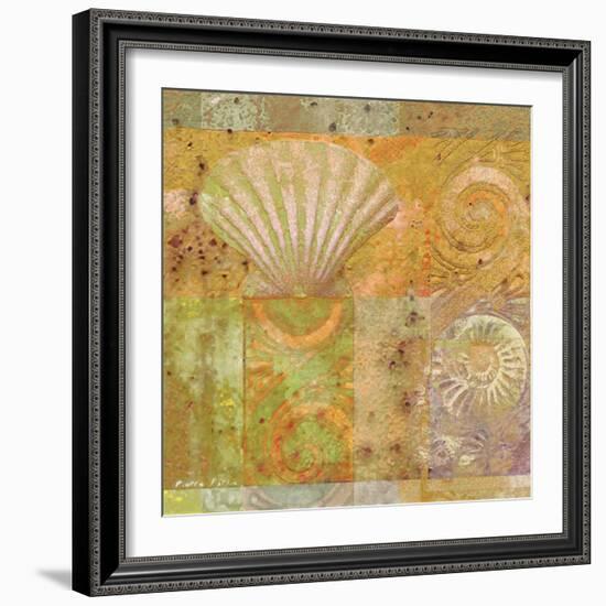 Seashell Collage-Pierre Fortin-Framed Art Print