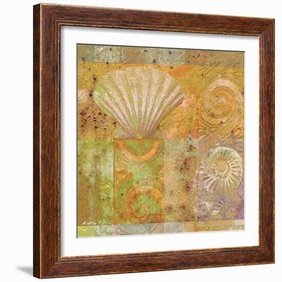 Seashell Collage-Pierre Fortin-Framed Premium Giclee Print