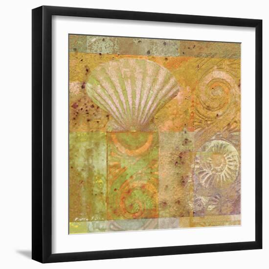Seashell Collage-Pierre Fortin-Framed Premium Giclee Print