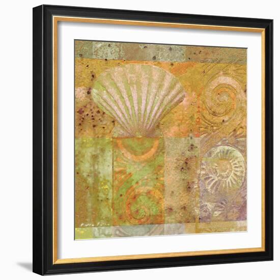 Seashell Collage-Pierre Fortin-Framed Premium Giclee Print