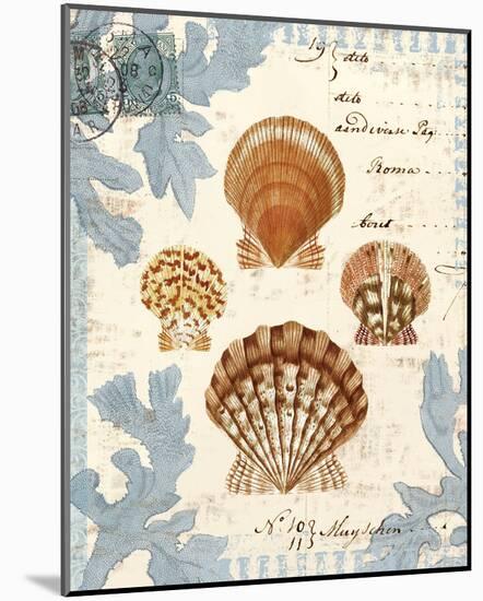 Seashell Collection I-Sabine Berg-Mounted Art Print