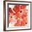 Seashell Cosmos I Red and Orange-Chris Paschke-Framed Art Print