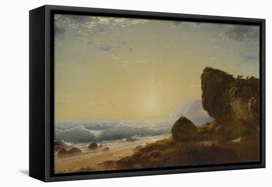 Seashore, 1861 (Oil on Canvas)-John Frederick Kensett-Framed Premier Image Canvas