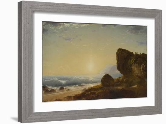 Seashore, 1861 (Oil on Canvas)-John Frederick Kensett-Framed Giclee Print