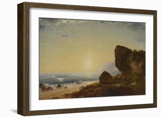 Seashore, 1861 (Oil on Canvas)-John Frederick Kensett-Framed Giclee Print