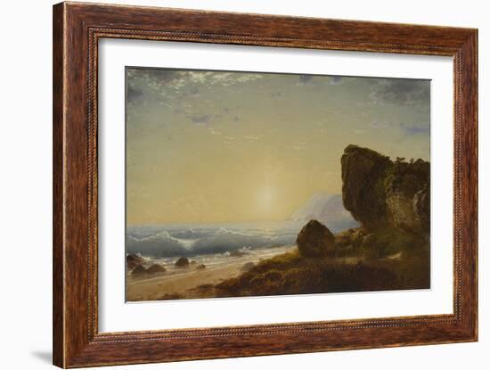 Seashore, 1861 (Oil on Canvas)-John Frederick Kensett-Framed Giclee Print