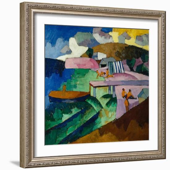 Seashore, 1912-Aristarkh Vasilyevich Lentulov-Framed Giclee Print