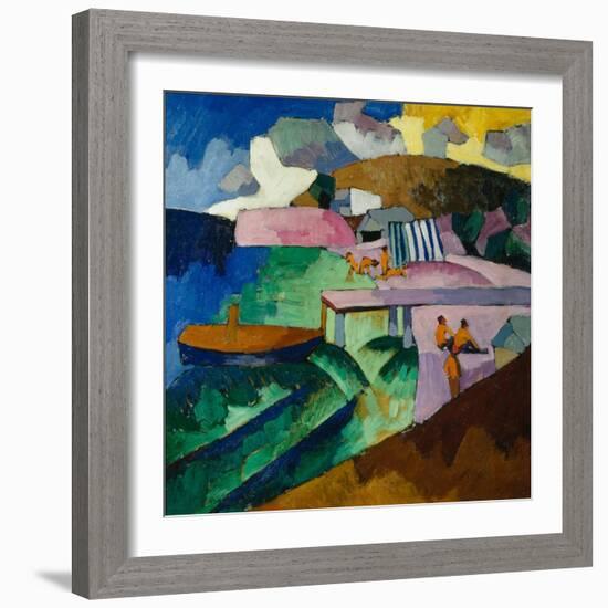 Seashore, 1912-Aristarkh Vasilyevich Lentulov-Framed Giclee Print