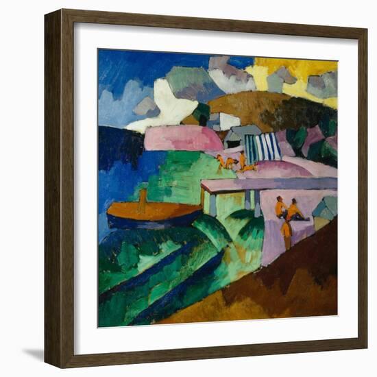 Seashore, 1912-Aristarkh Vasilyevich Lentulov-Framed Giclee Print