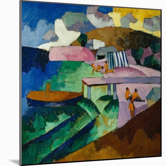 Seashore, 1912-Aristarkh Vasilyevich Lentulov-Mounted Giclee Print