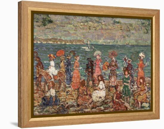 Seashore, C.1913-Maurice Brazil Prendergast-Framed Premier Image Canvas