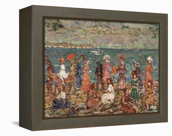 Seashore, C.1913-Maurice Brazil Prendergast-Framed Premier Image Canvas