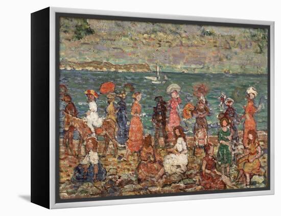 Seashore, C.1913-Maurice Brazil Prendergast-Framed Premier Image Canvas