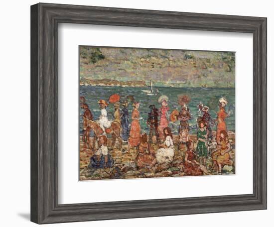 Seashore, C.1913-Maurice Brazil Prendergast-Framed Giclee Print