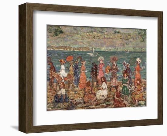 Seashore, C.1913-Maurice Brazil Prendergast-Framed Giclee Print