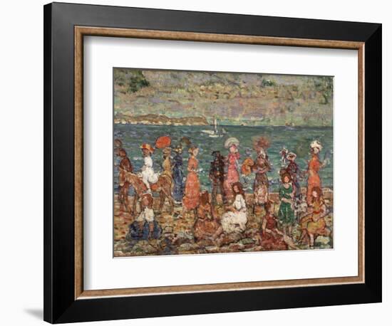 Seashore, C.1913-Maurice Brazil Prendergast-Framed Giclee Print