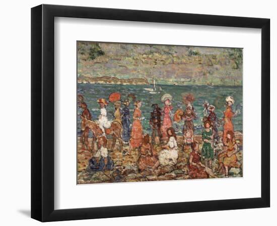 Seashore, C.1913-Maurice Brazil Prendergast-Framed Giclee Print