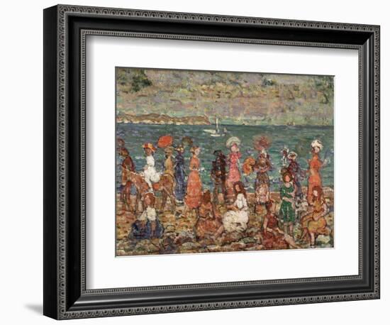 Seashore, C.1913-Maurice Brazil Prendergast-Framed Giclee Print