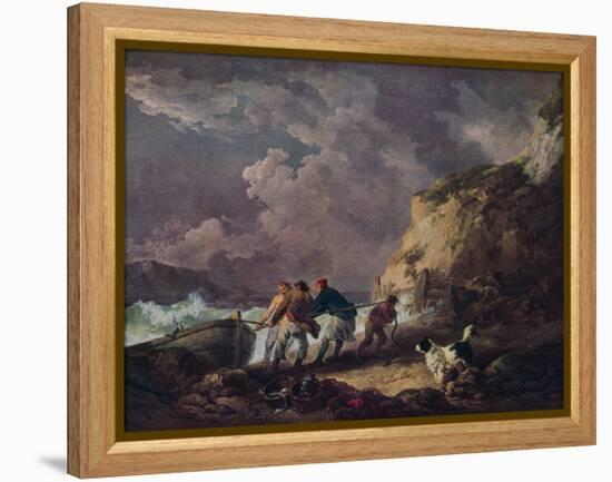 'Seashore: Fishermen Hauling in a Boat', 1791-George Morland-Framed Premier Image Canvas