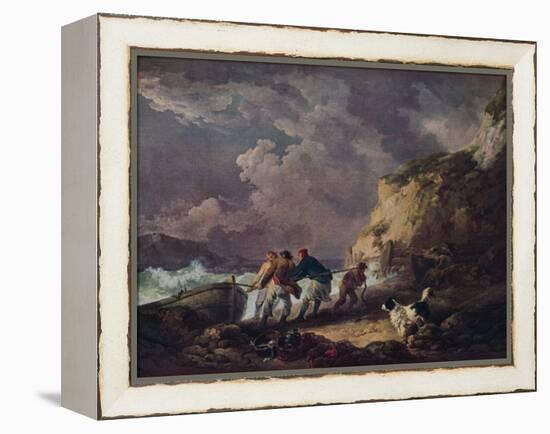 'Seashore: Fishermen Hauling in a Boat', 1791-George Morland-Framed Premier Image Canvas