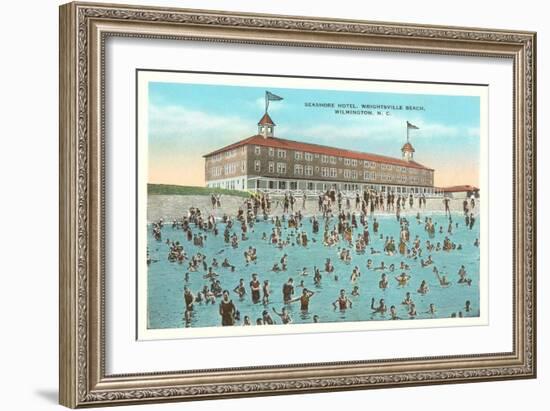 Seashore Hotel, Wrightsville Beach, Wilmington, North Carolina-null-Framed Art Print