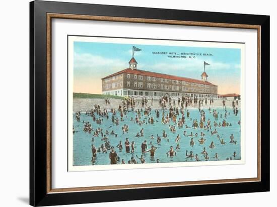 Seashore Hotel, Wrightsville Beach, Wilmington, North Carolina-null-Framed Art Print