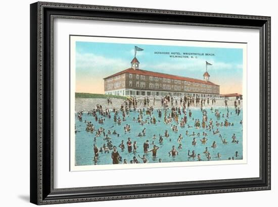 Seashore Hotel, Wrightsville Beach, Wilmington, North Carolina-null-Framed Art Print