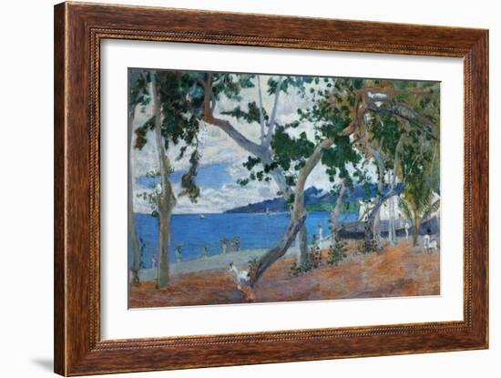 Seashore I, 1887, Island of Martinique-Paul Gauguin-Framed Giclee Print